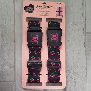 Juicy Couture Black Cherry Luggage Straps